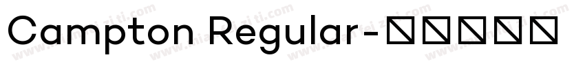 Campton Regular字体转换